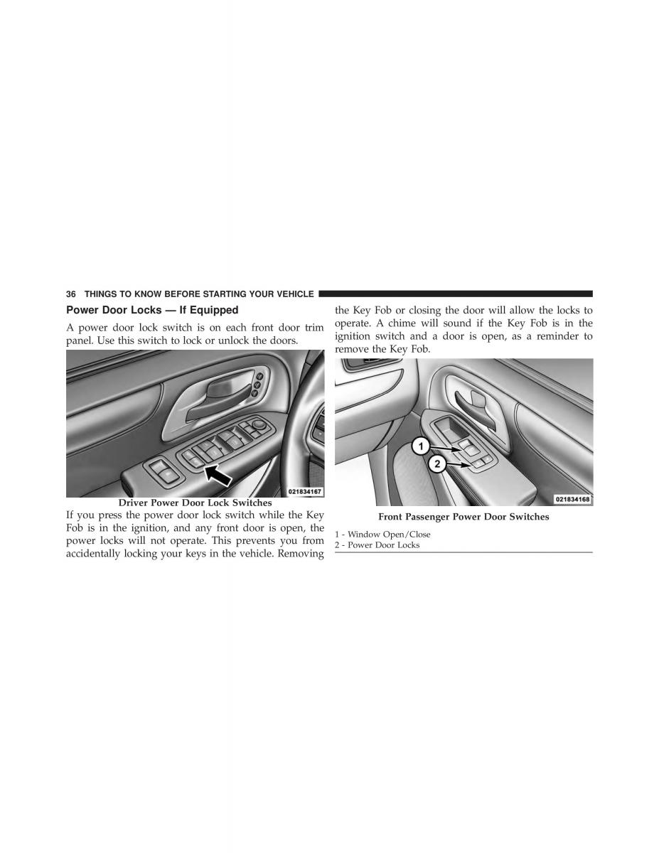 Chrysler Grand Voyager V 5 Town and Country Lancia Voyager owners manual / page 38