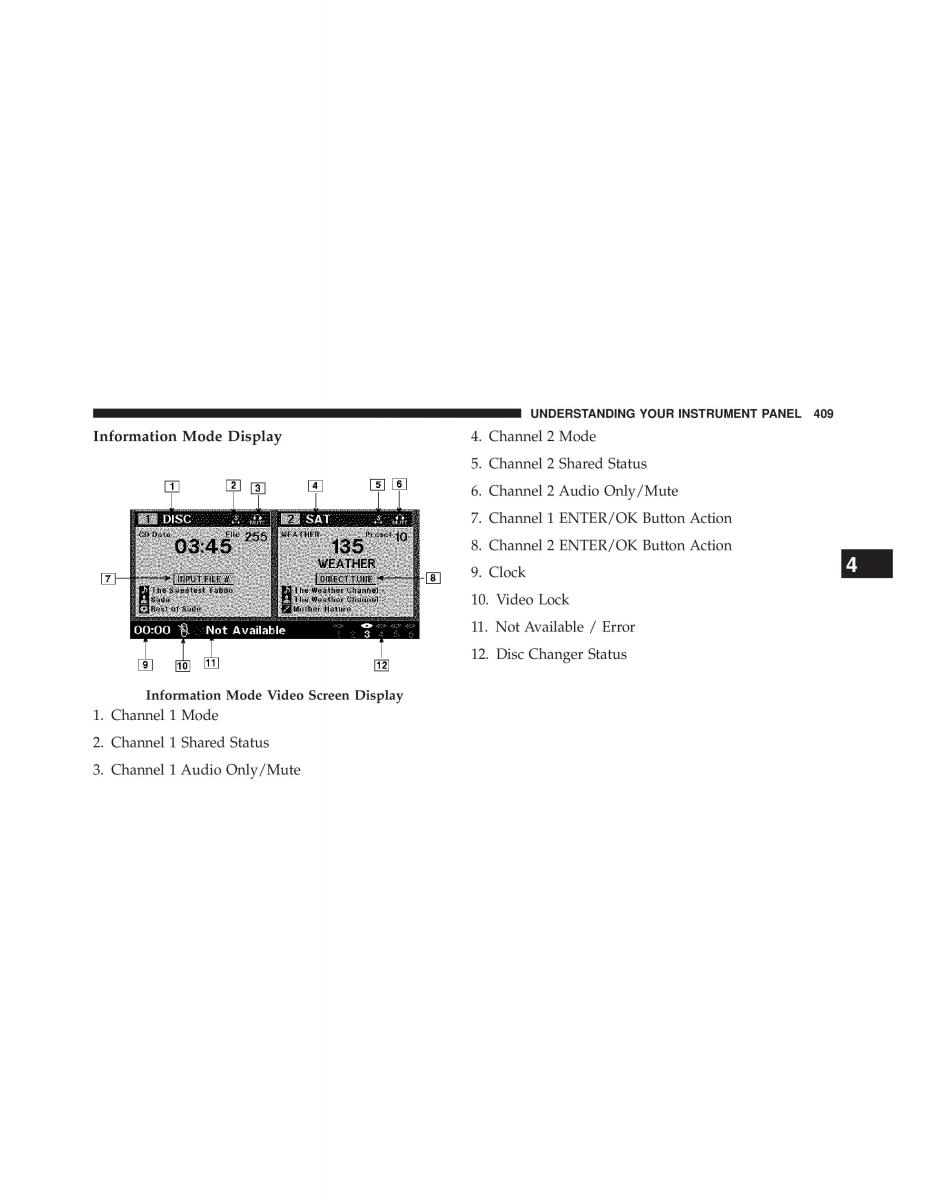 Chrysler Grand Voyager V 5 Town and Country Lancia Voyager owners manual / page 411