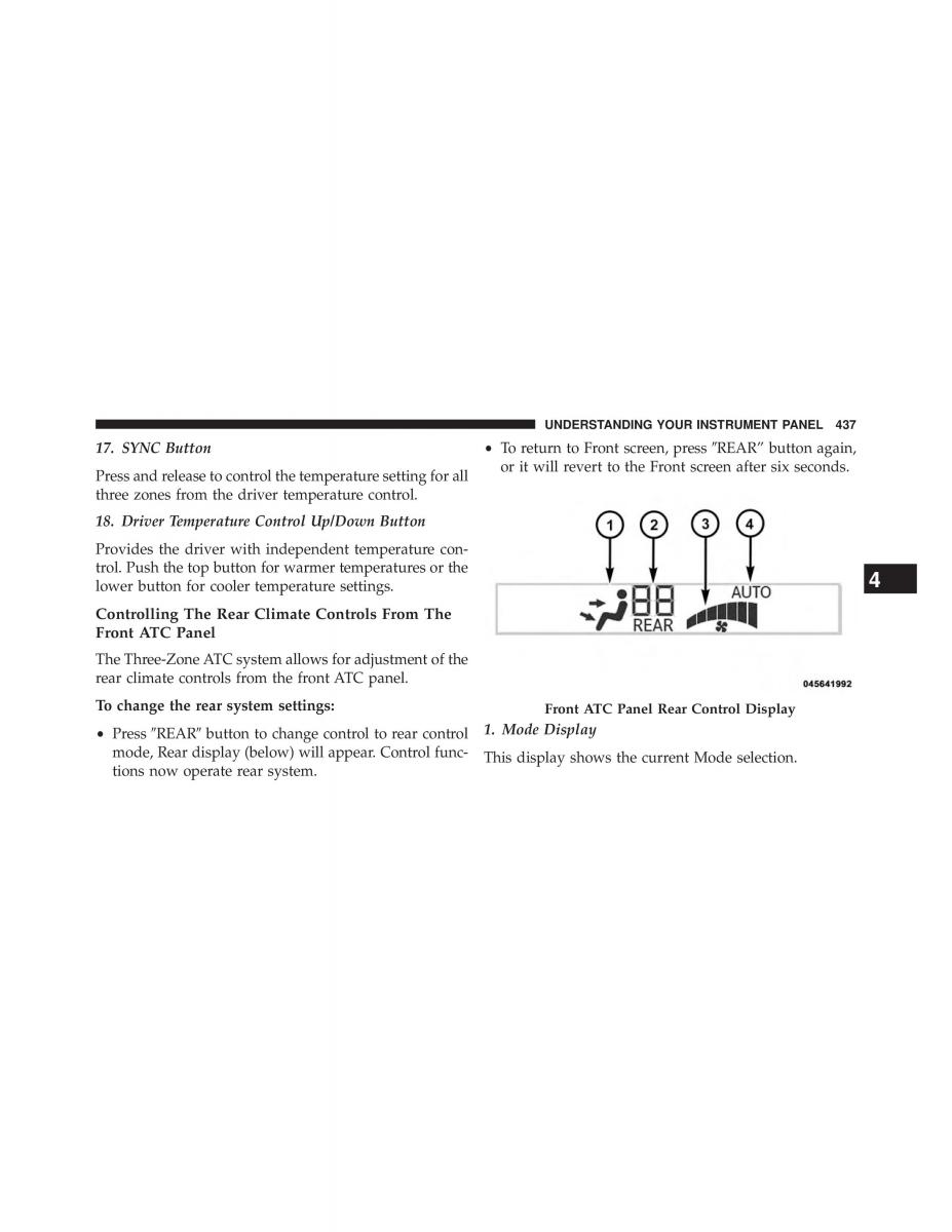 Chrysler Grand Voyager V 5 Town and Country Lancia Voyager owners manual / page 439