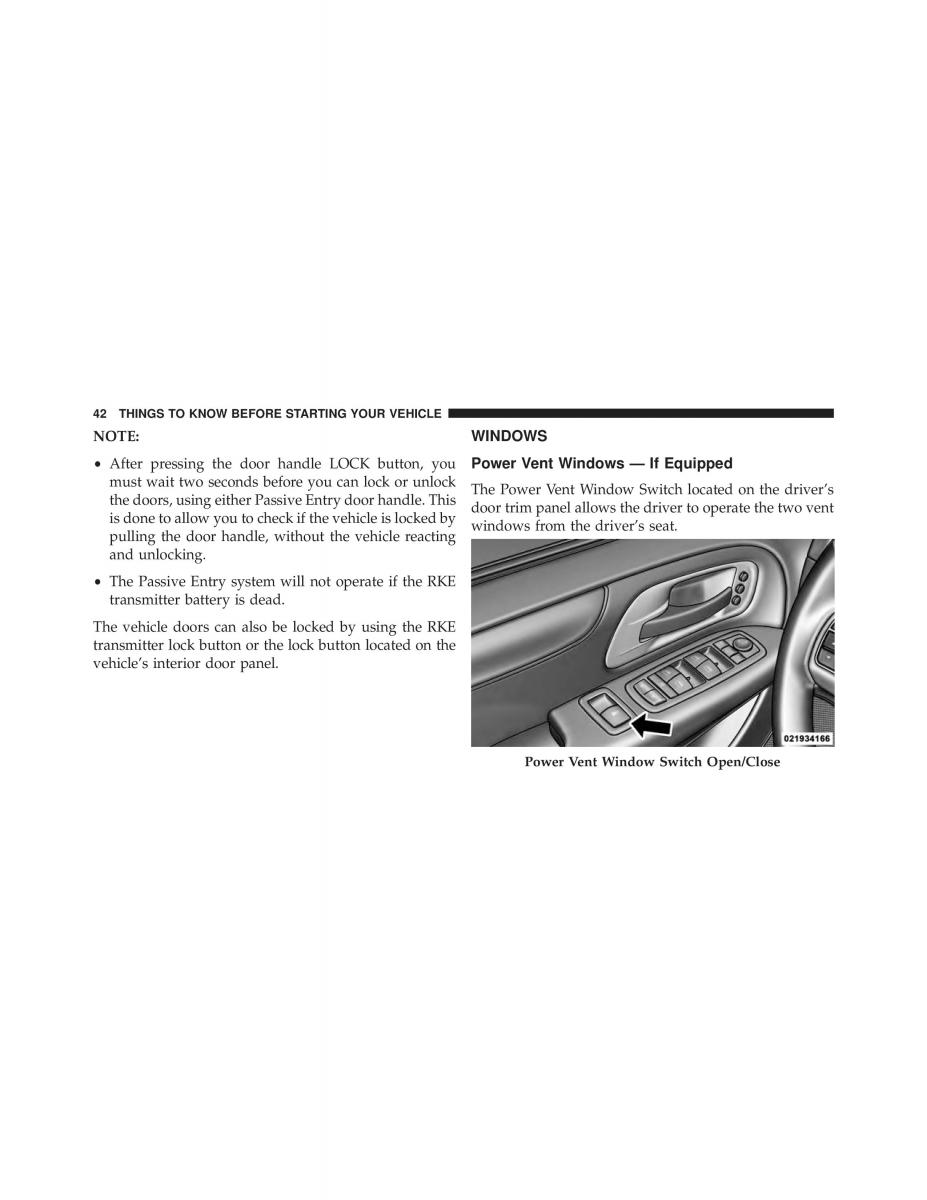 Chrysler Grand Voyager V 5 Town and Country Lancia Voyager owners manual / page 44