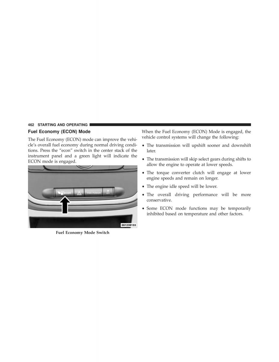 Chrysler Grand Voyager V 5 Town and Country Lancia Voyager owners manual / page 464