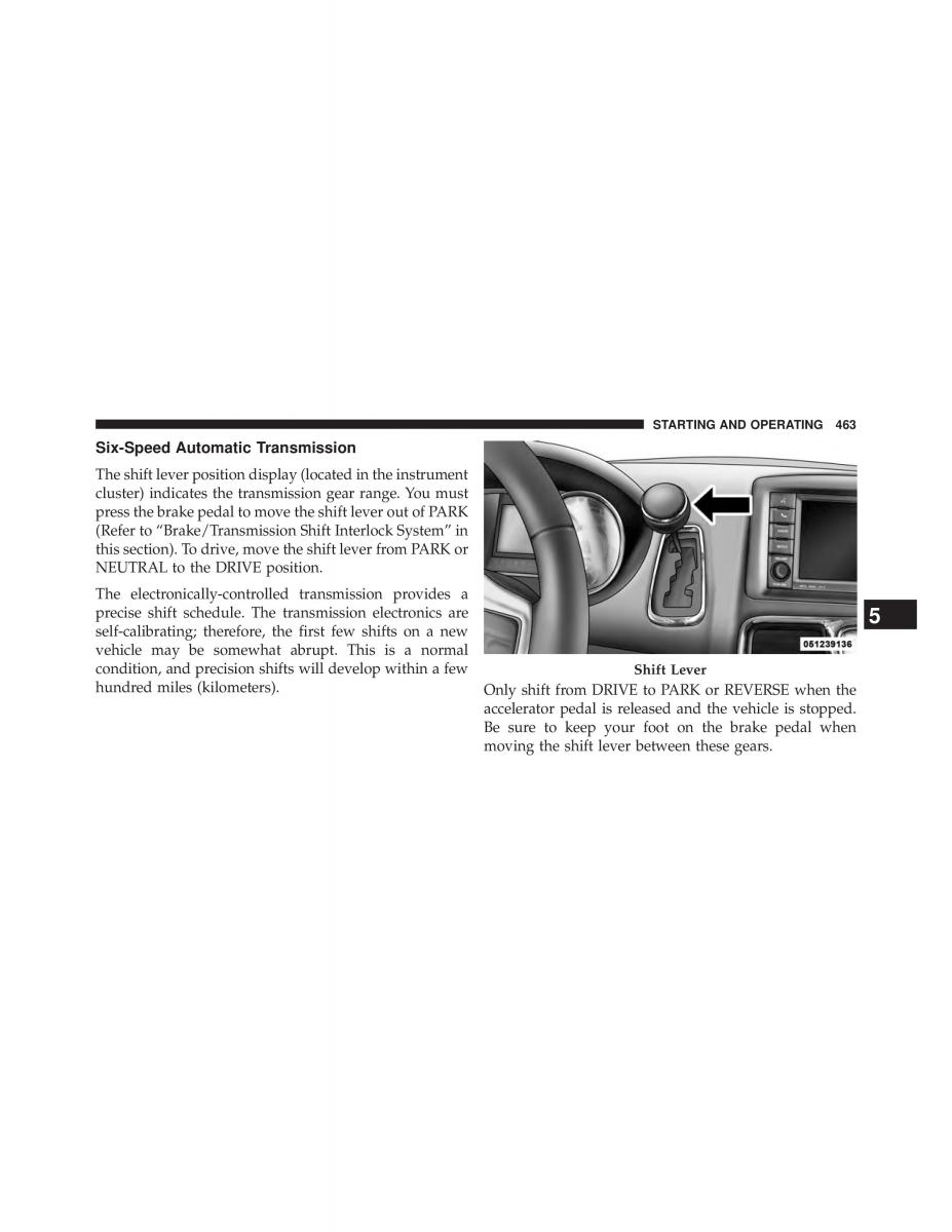 Chrysler Grand Voyager V 5 Town and Country Lancia Voyager owners manual / page 465