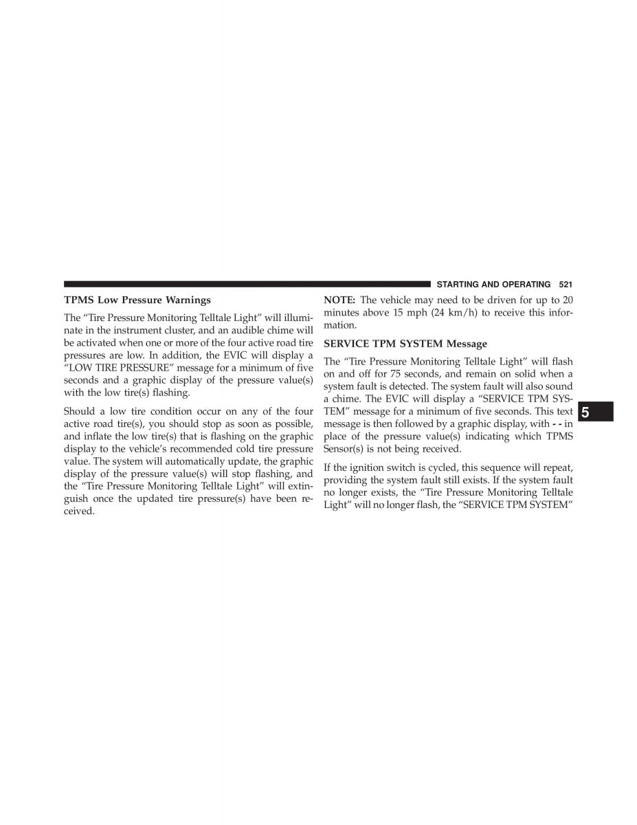 Chrysler Grand Voyager V 5 Town and Country Lancia Voyager owners manual / page 523