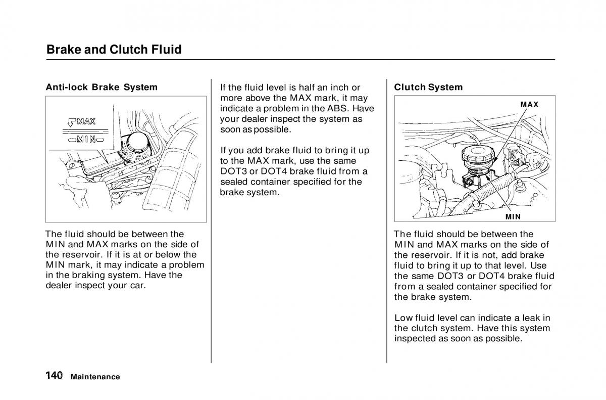 Honda Civic Del Sol CR X owners manual / page 140