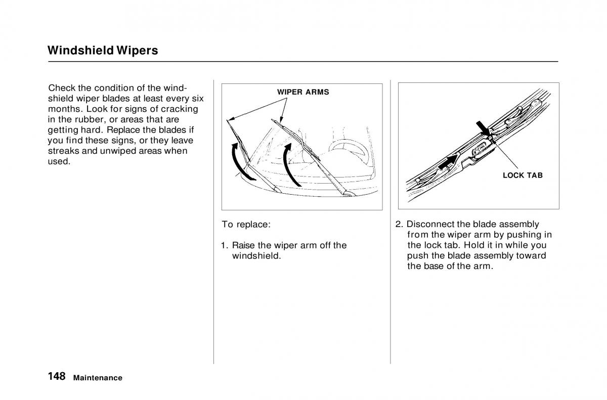 Honda Civic Del Sol CR X owners manual / page 148