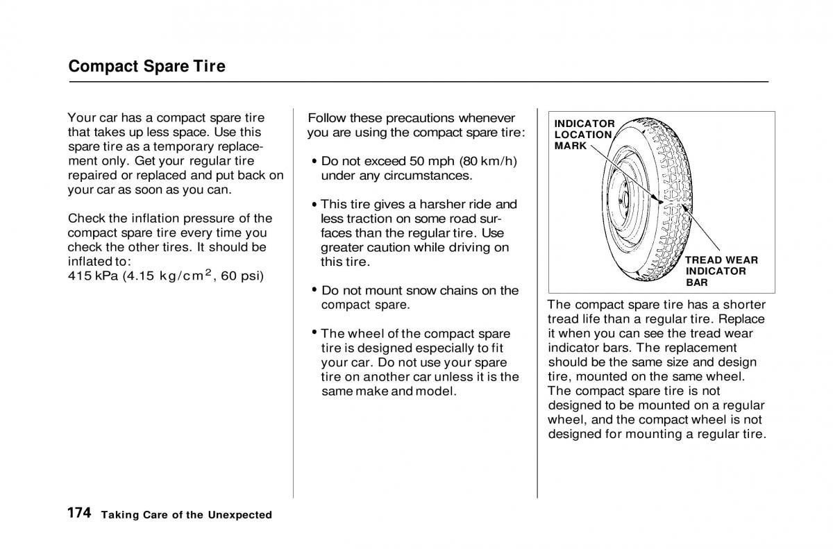 Honda Civic Del Sol CR X owners manual / page 172