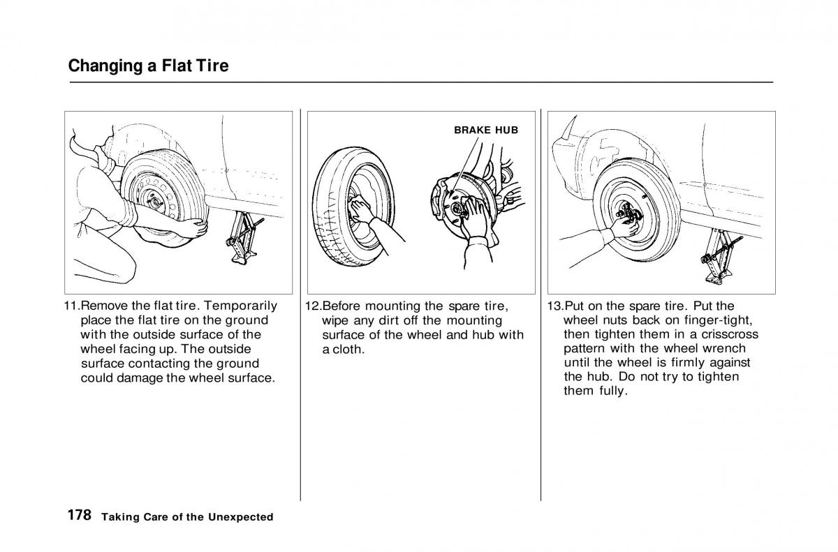 Honda Civic Del Sol CR X owners manual / page 176