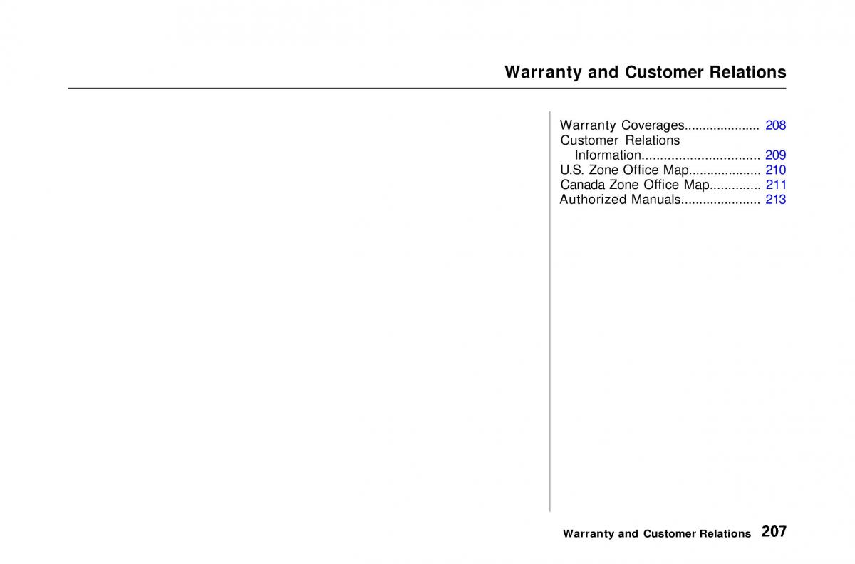 Honda Civic Del Sol CR X owners manual / page 205