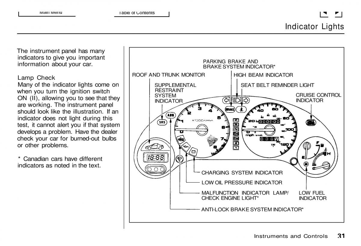 Honda Civic Del Sol CR X owners manual / page 32