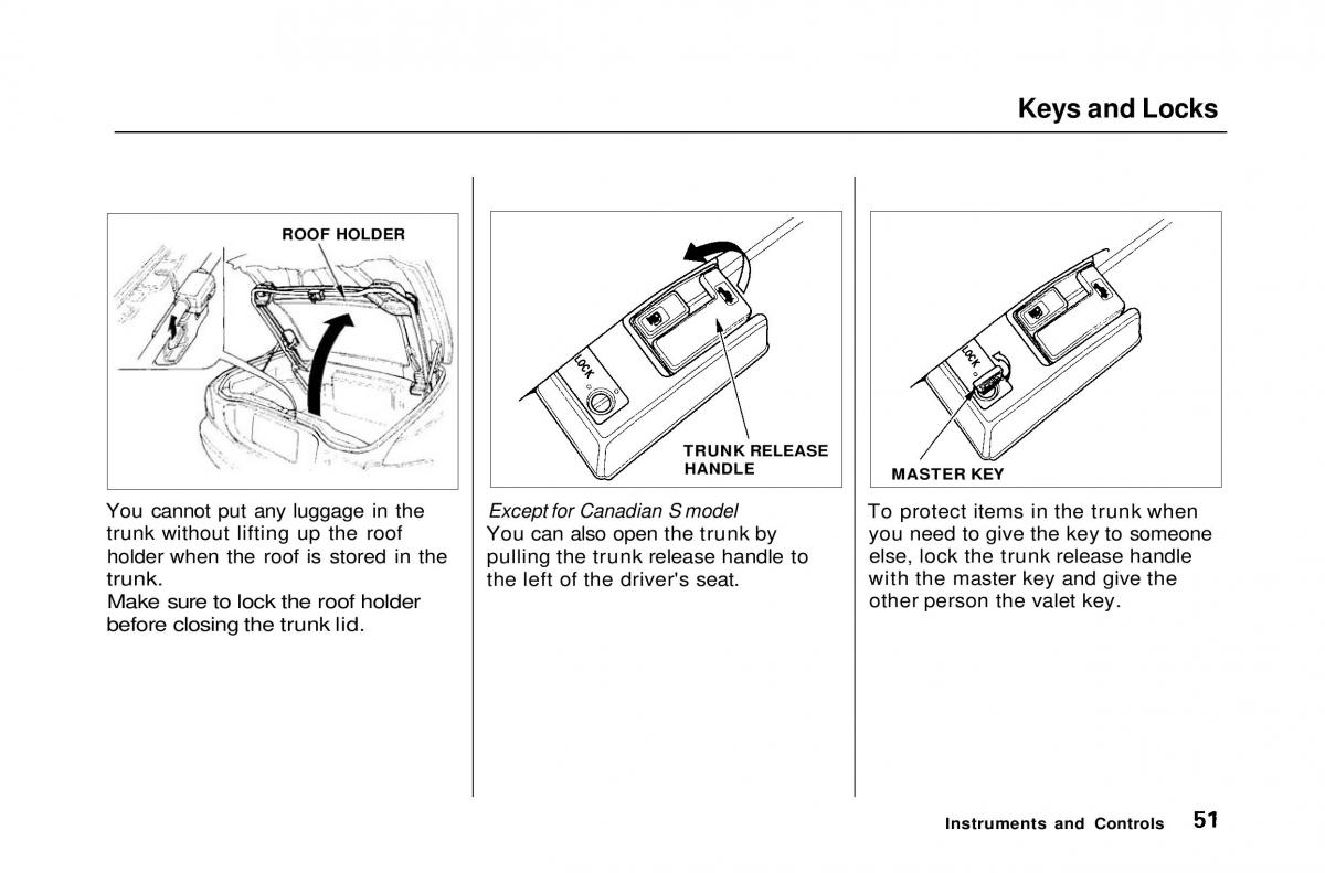 Honda Civic Del Sol CR X owners manual / page 52