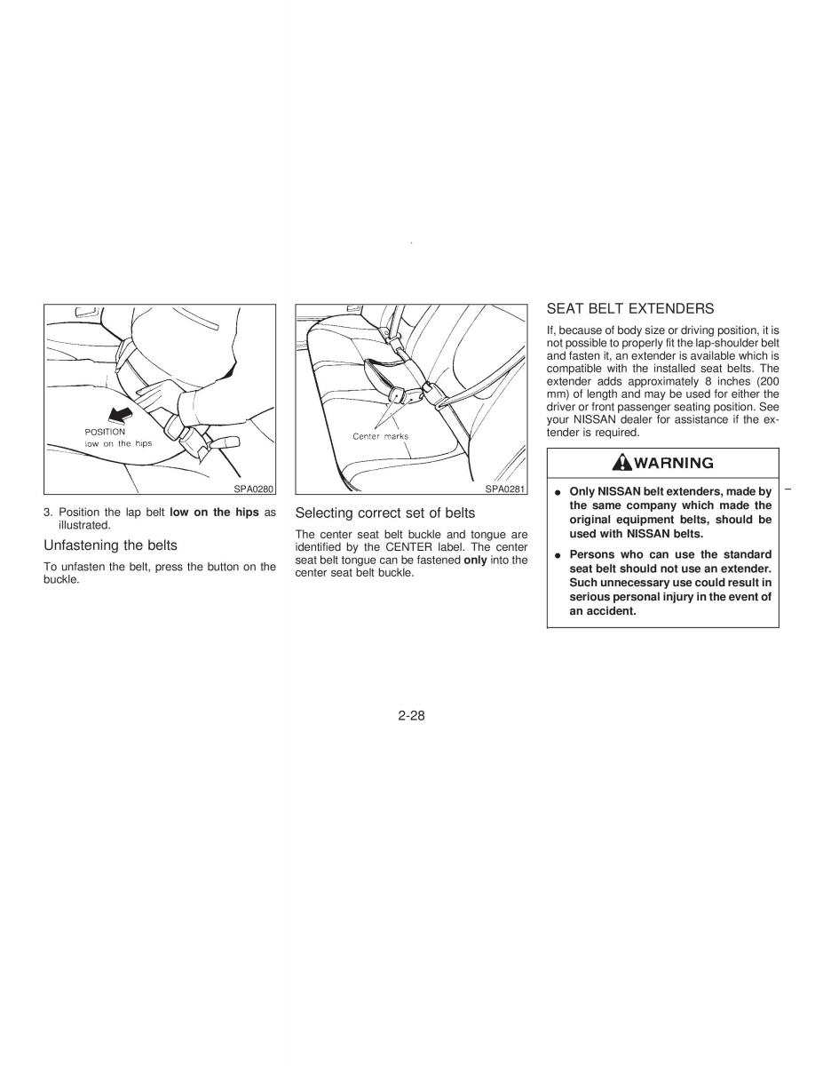 manual  Nissan Maxima IV 4 A32 Cefiro owners manual / page 57