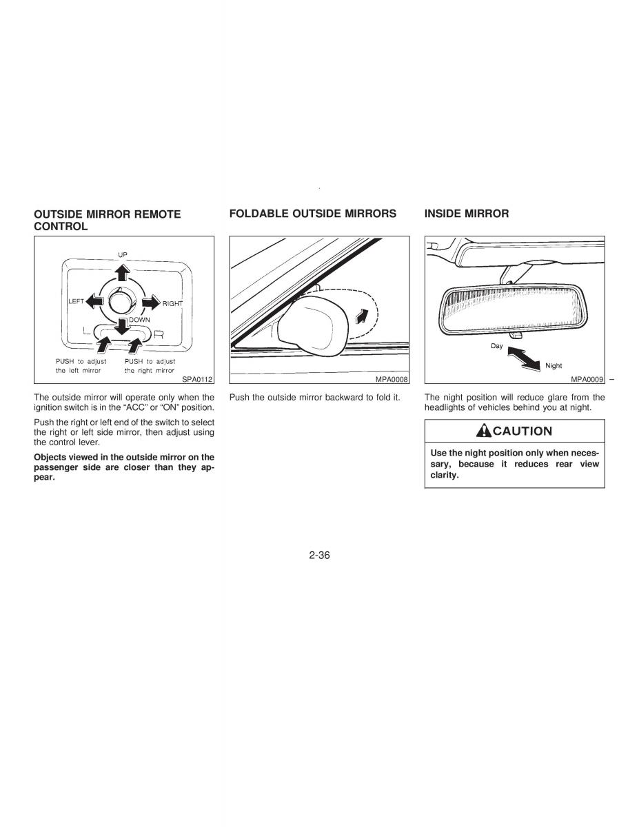 manual  Nissan Maxima IV 4 A32 Cefiro owners manual / page 65