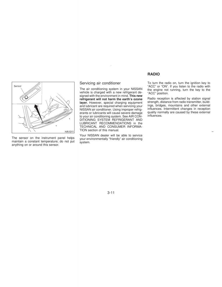 manual  Nissan Maxima IV 4 A32 Cefiro owners manual / page 76