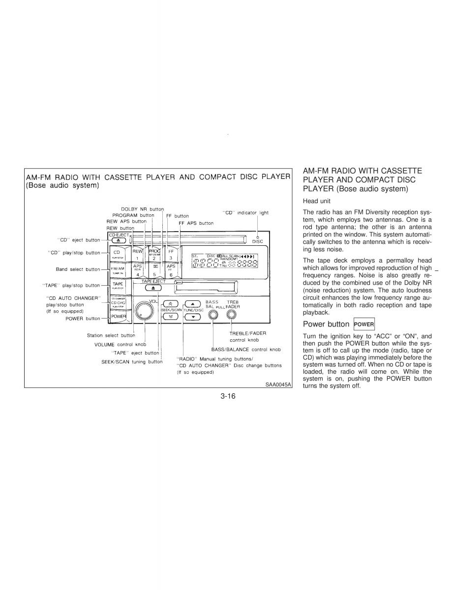 manual  Nissan Maxima IV 4 A32 Cefiro owners manual / page 81