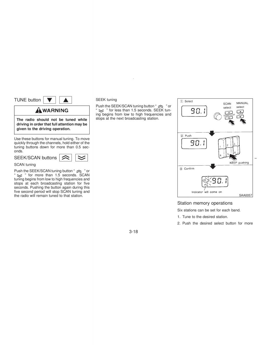 manual  Nissan Maxima IV 4 A32 Cefiro owners manual / page 83