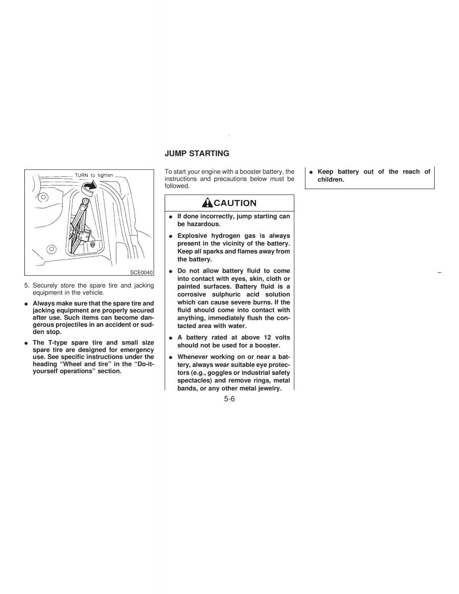 manual  Nissan Maxima IV 4 A32 Cefiro owners manual / page 115