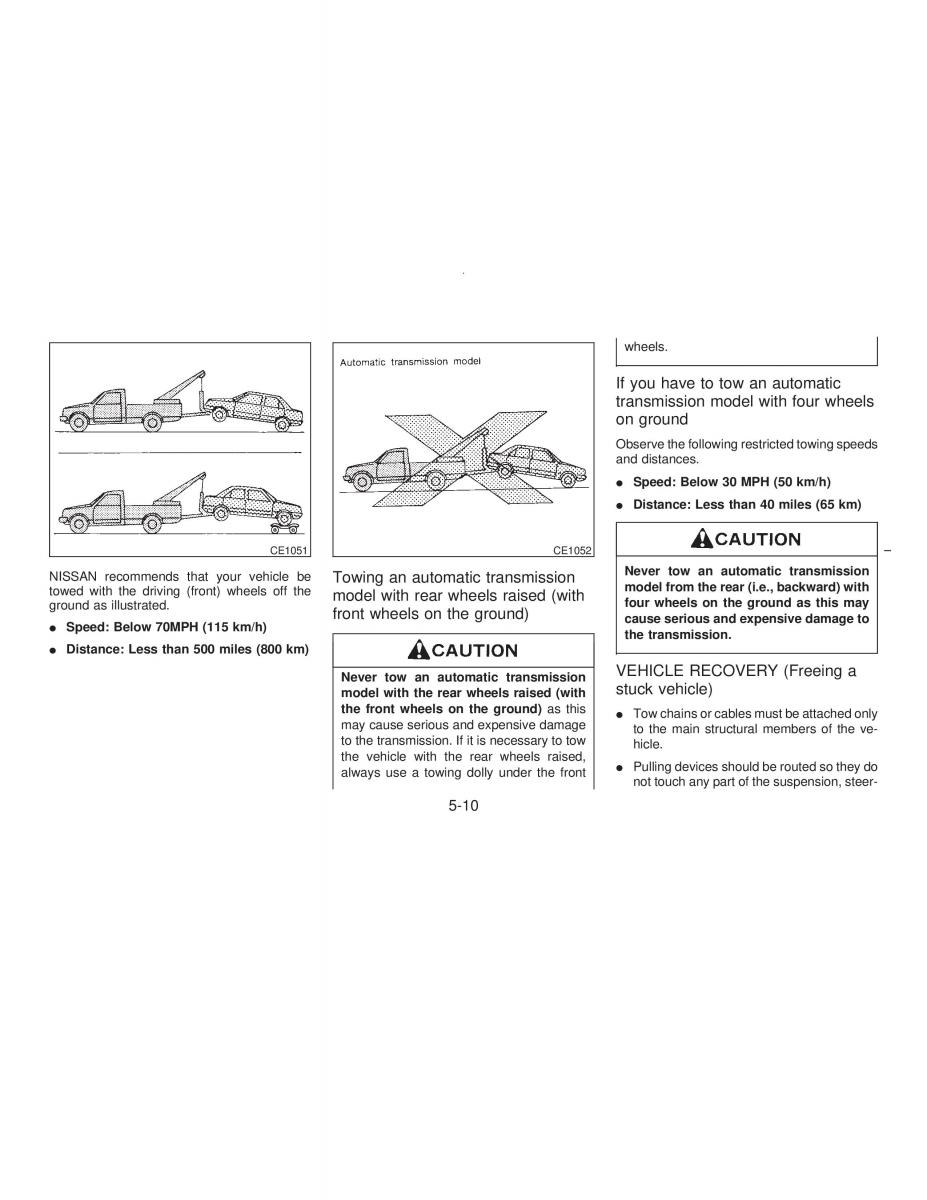 manual  Nissan Maxima IV 4 A32 Cefiro owners manual / page 119