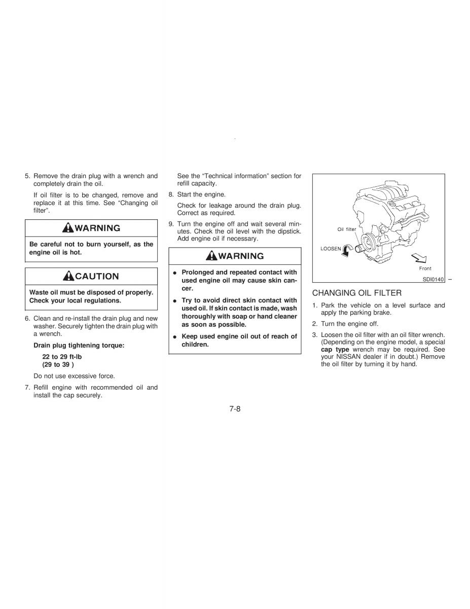 manual  Nissan Maxima IV 4 A32 Cefiro owners manual / page 135