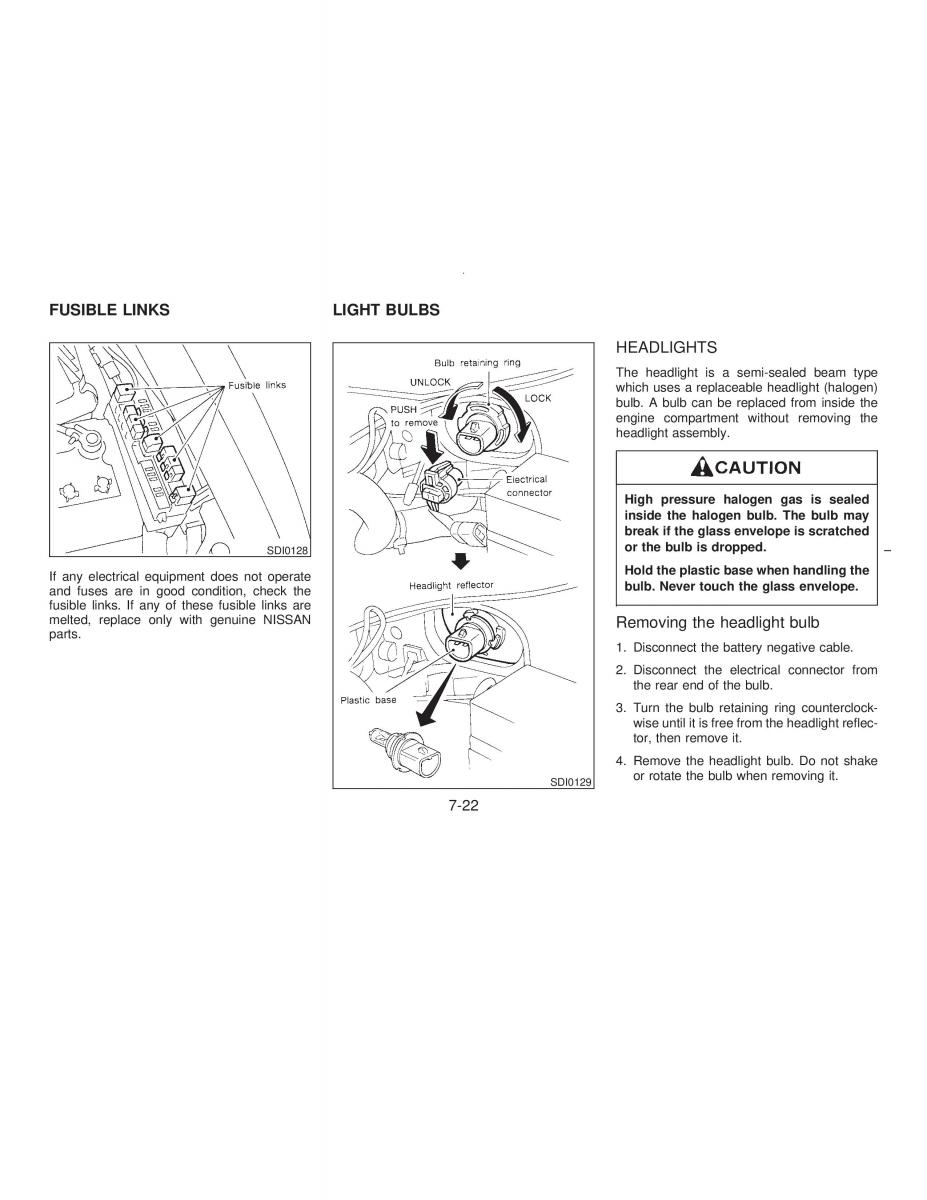 manual  Nissan Maxima IV 4 A32 Cefiro owners manual / page 149