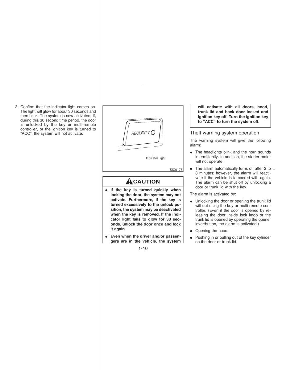 manual  Nissan Maxima IV 4 A32 Cefiro owners manual / page 15