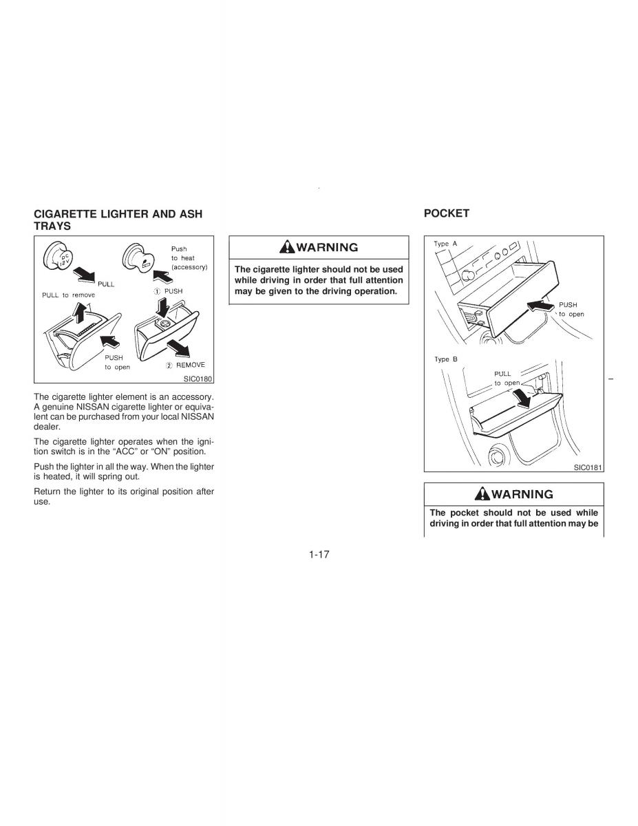 Nissan Maxima IV 4 A32 Cefiro owners manual / page 22