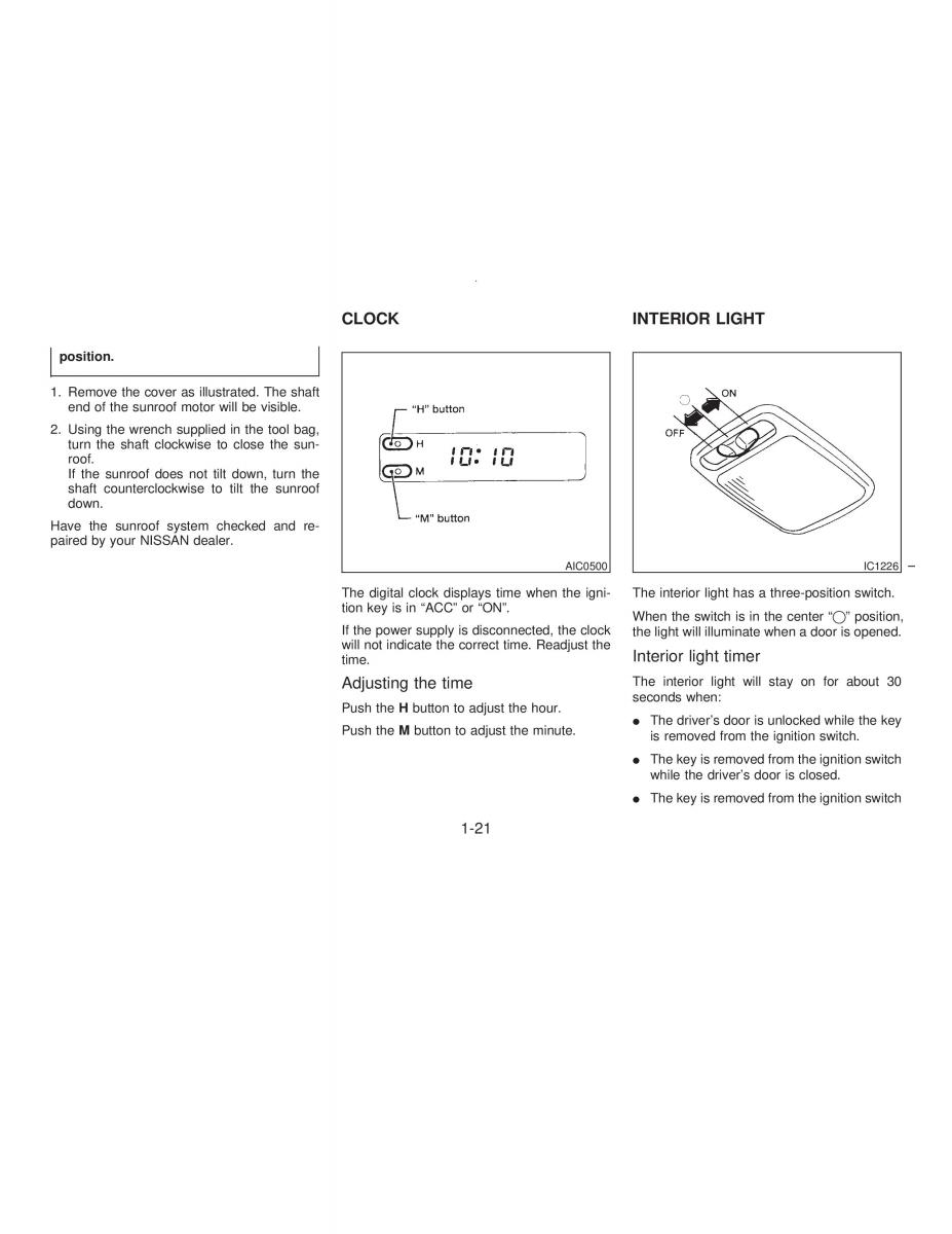 manual  Nissan Maxima IV 4 A32 Cefiro owners manual / page 26