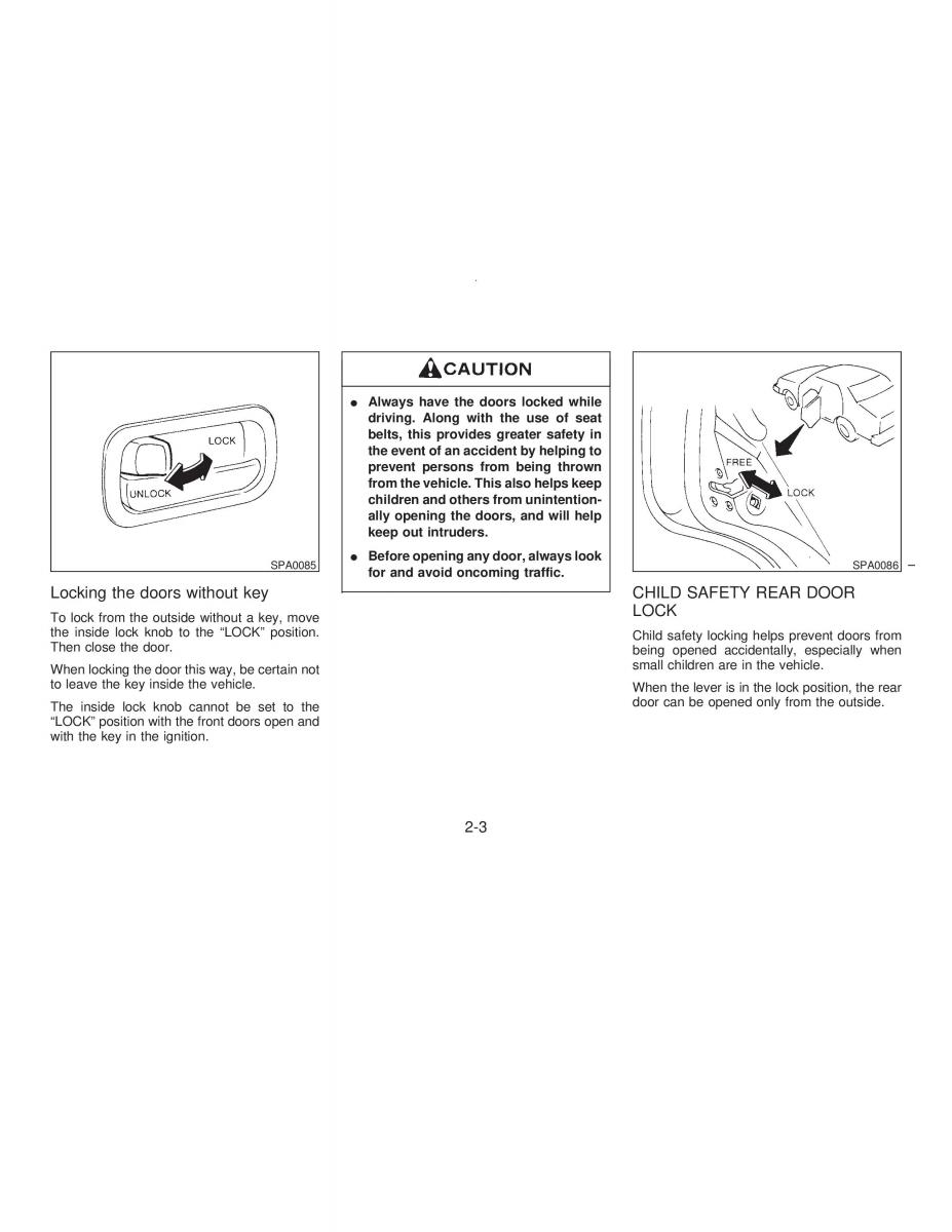 manual  Nissan Maxima IV 4 A32 Cefiro owners manual / page 32