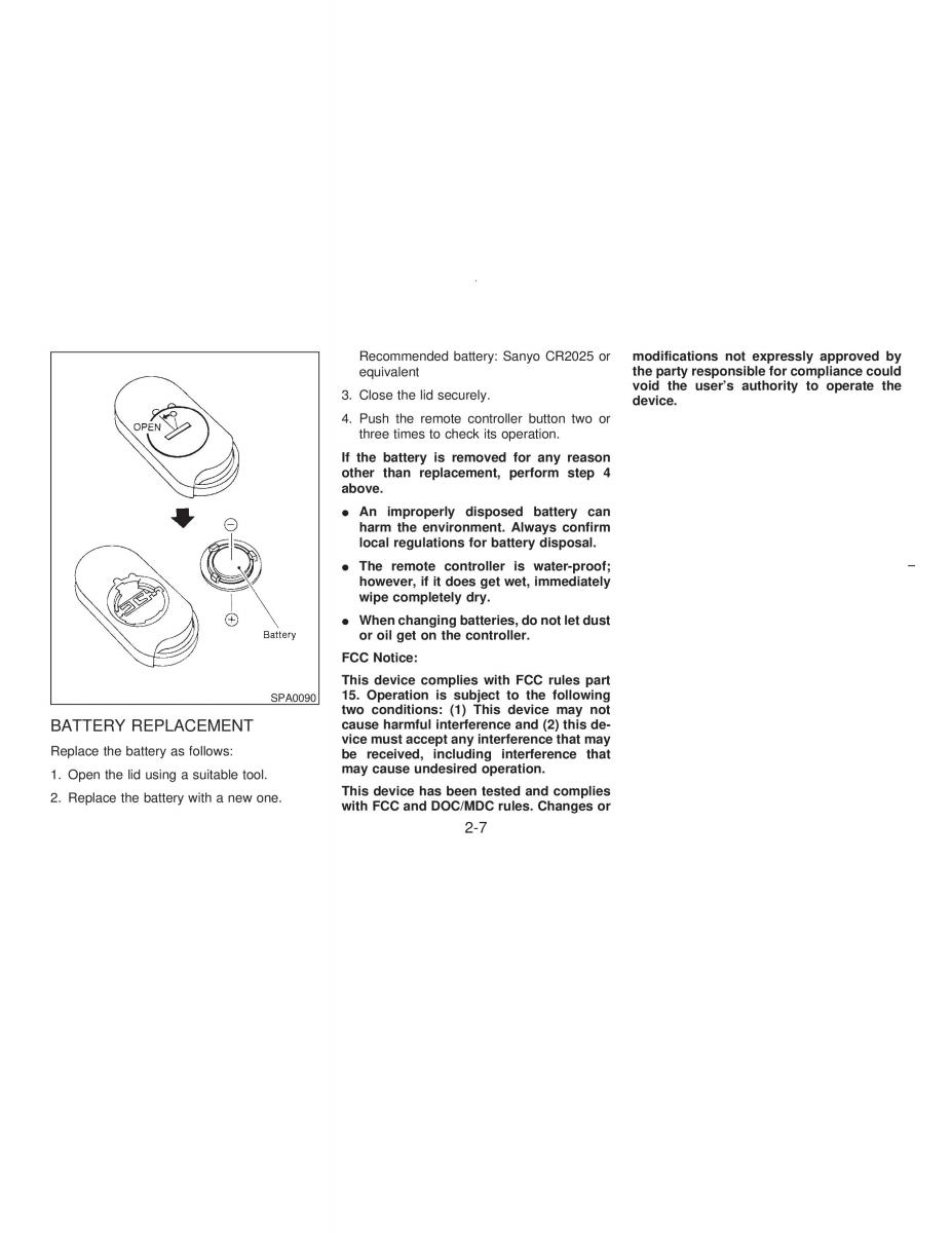 manual  Nissan Maxima IV 4 A32 Cefiro owners manual / page 36