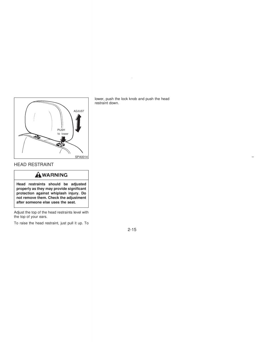 manual  Nissan Maxima IV 4 A32 Cefiro owners manual / page 44