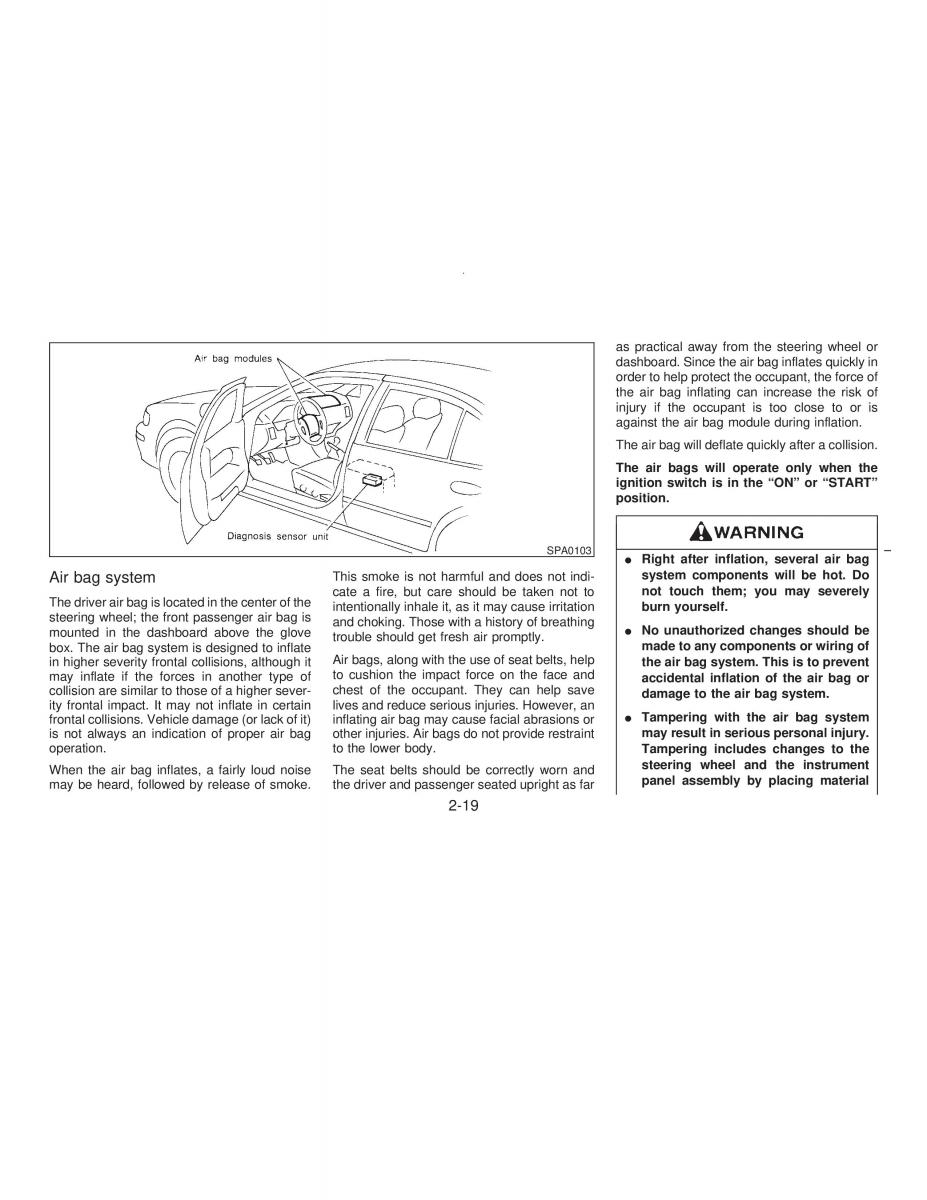 manual  Nissan Maxima IV 4 A32 Cefiro owners manual / page 48