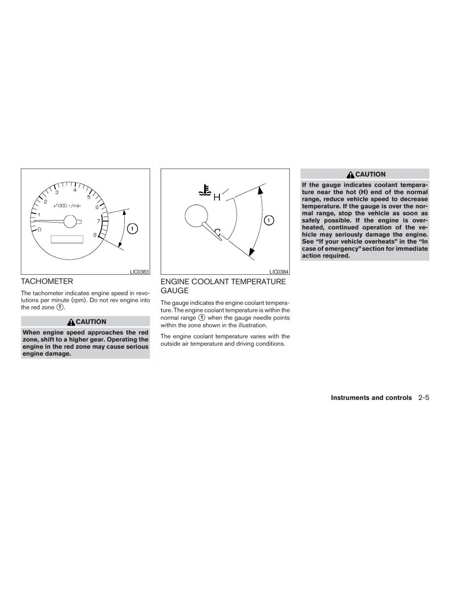 Nissan Maxima VI 6 A34 owners manual / page 73