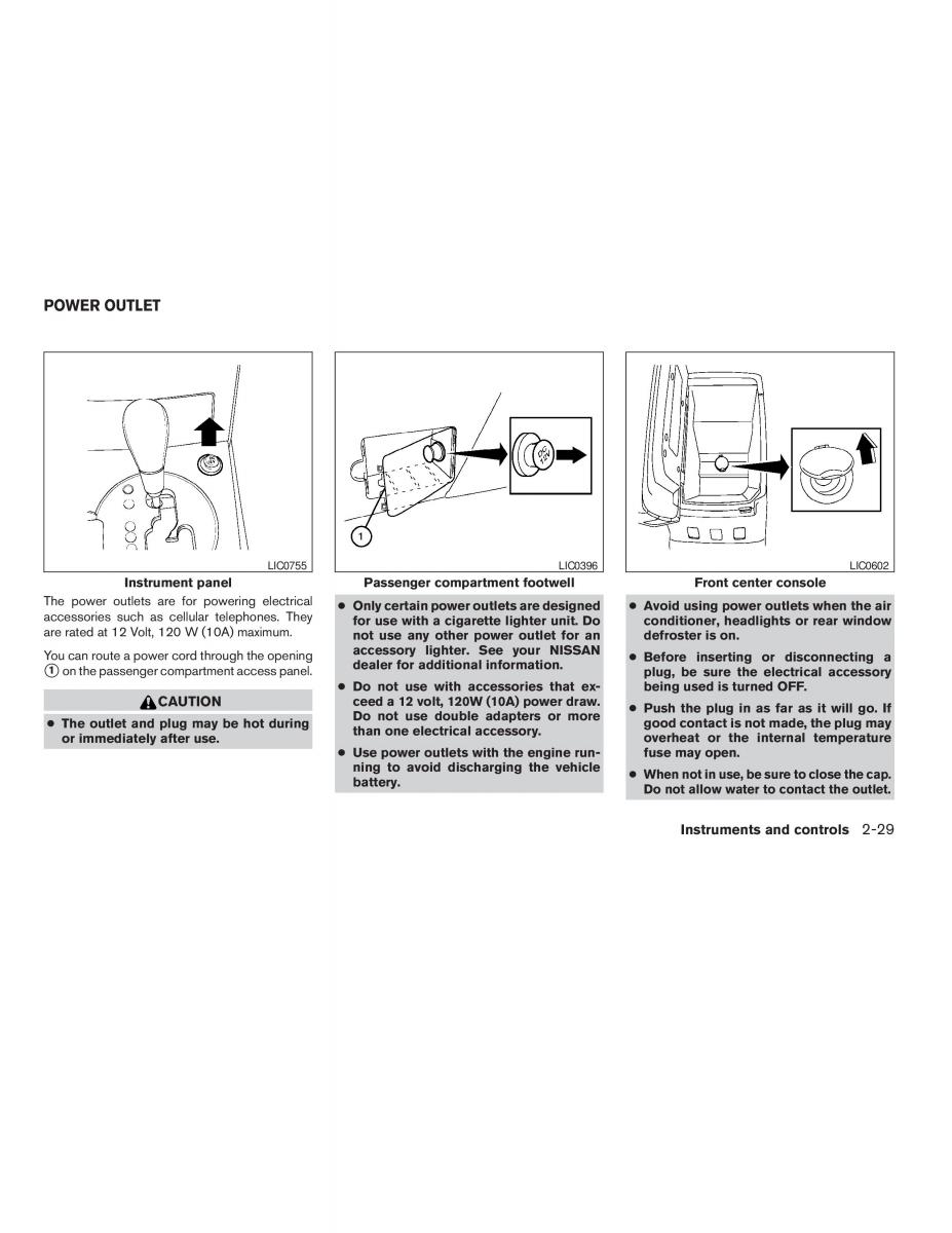 Nissan Maxima VI 6 A34 owners manual / page 97