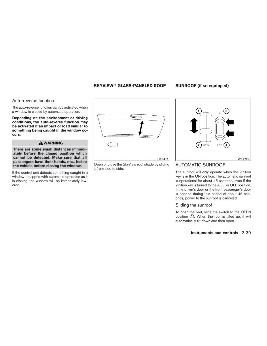 Nissan Maxima VI 6 A34 owners manual / page 107