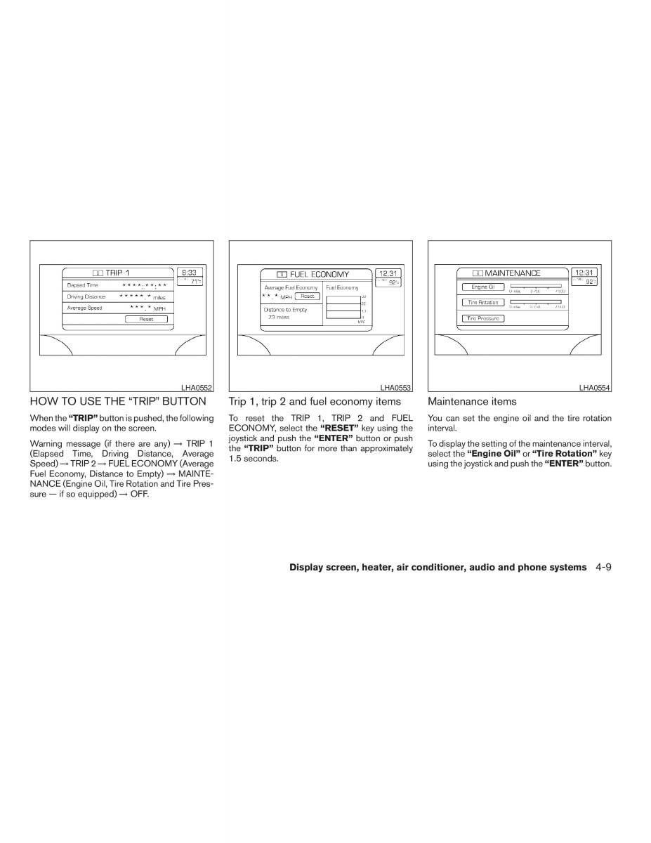 Nissan Maxima VI 6 A34 owners manual / page 147