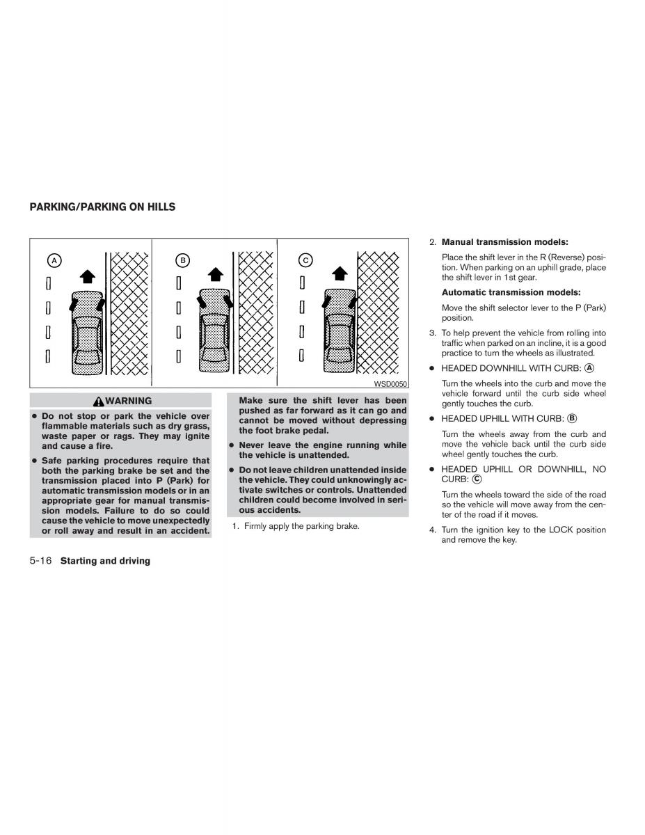 Nissan Maxima VI 6 A34 owners manual / page 202