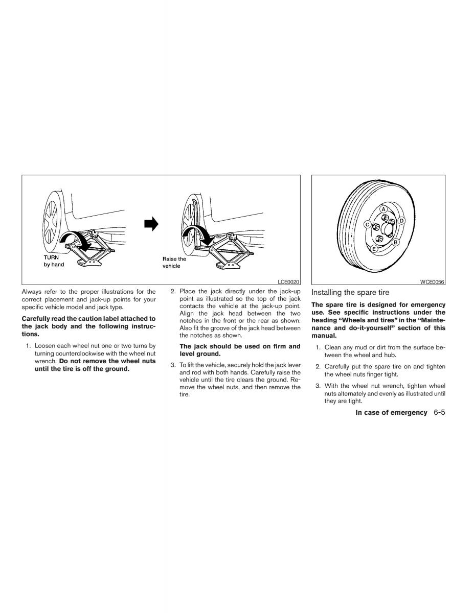 Nissan Maxima VI 6 A34 owners manual / page 215