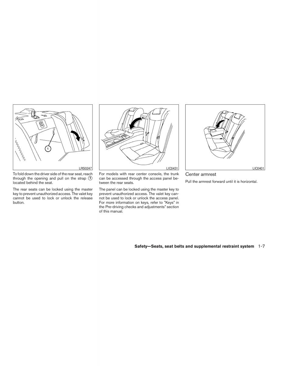 Nissan Maxima VI 6 A34 owners manual / page 23