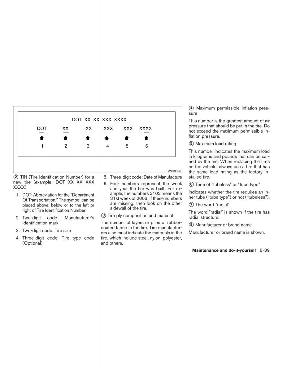 Nissan Maxima VI 6 A34 owners manual / page 269