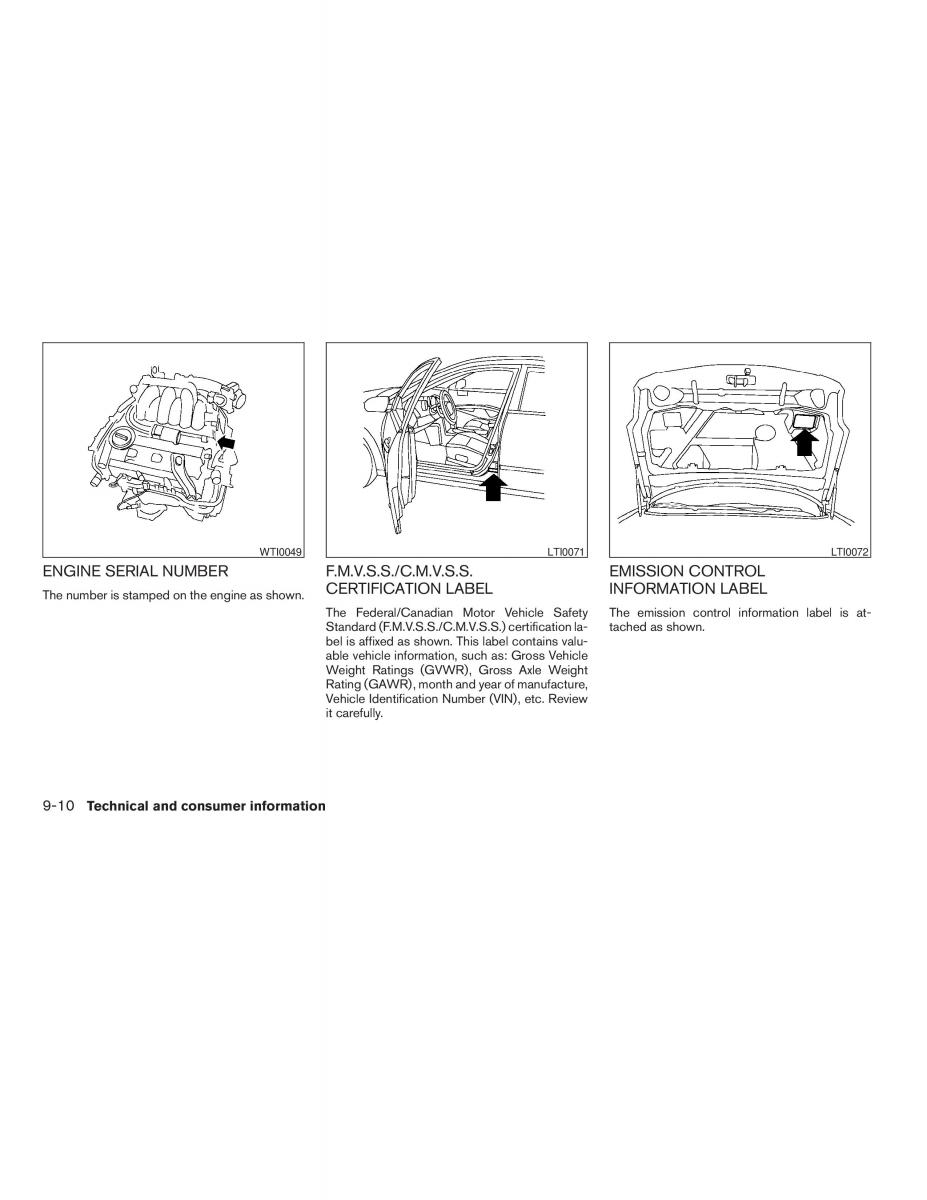 Nissan Maxima VI 6 A34 owners manual / page 284