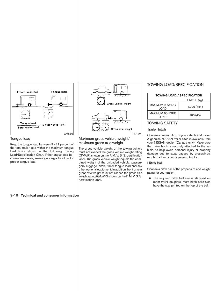 Nissan Maxima VI 6 A34 owners manual / page 290