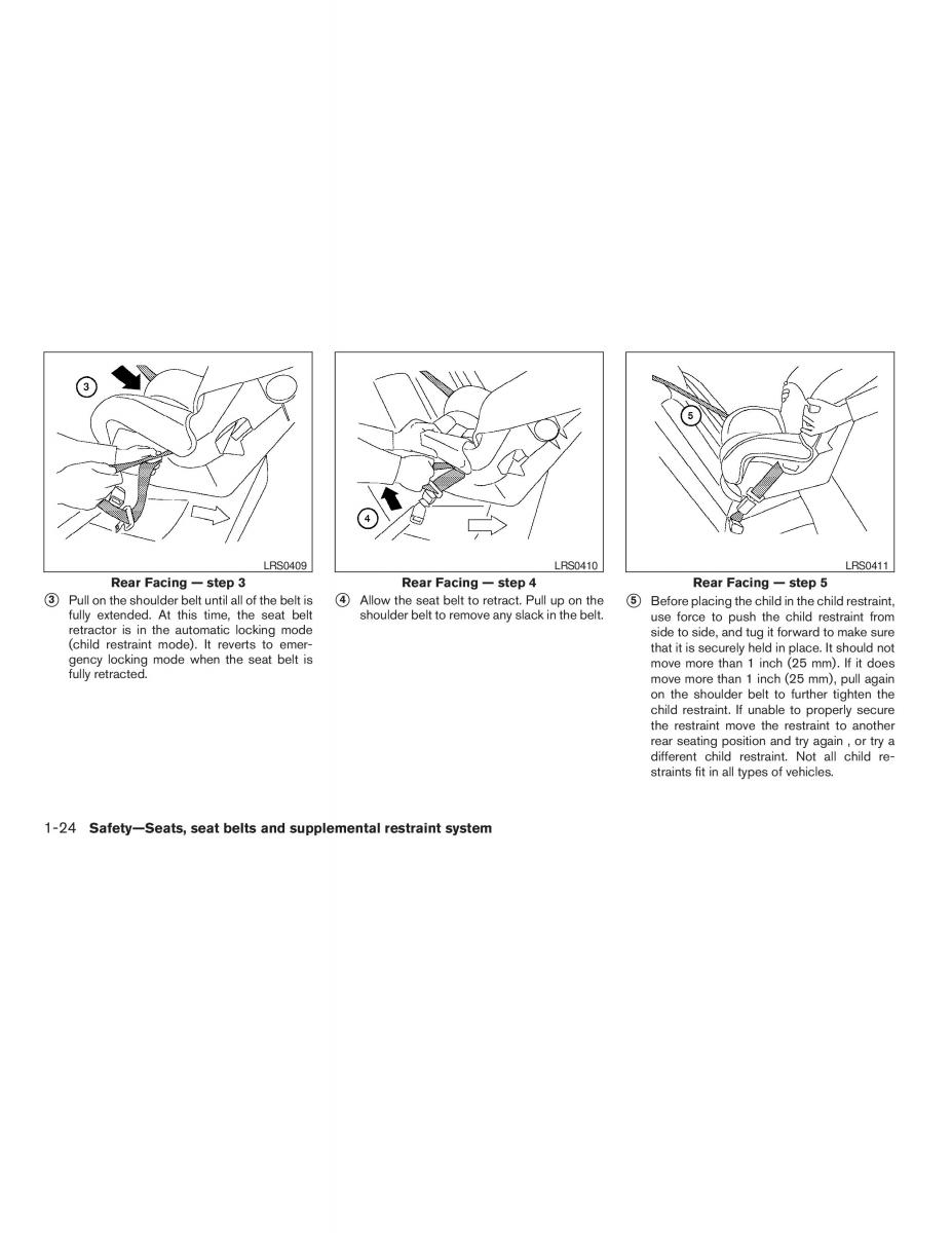 Nissan Maxima VI 6 A34 owners manual / page 40