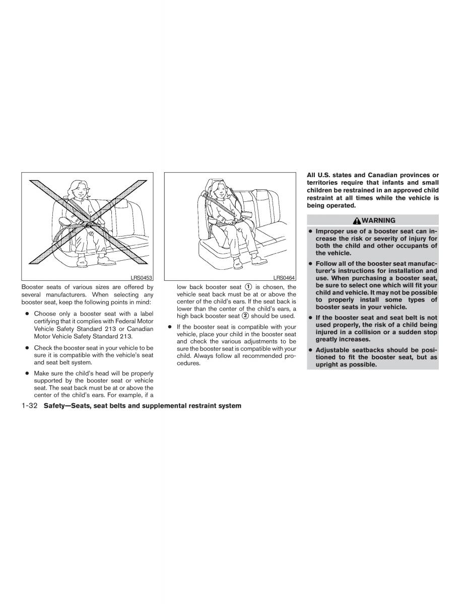 Nissan Maxima VI 6 A34 owners manual / page 48