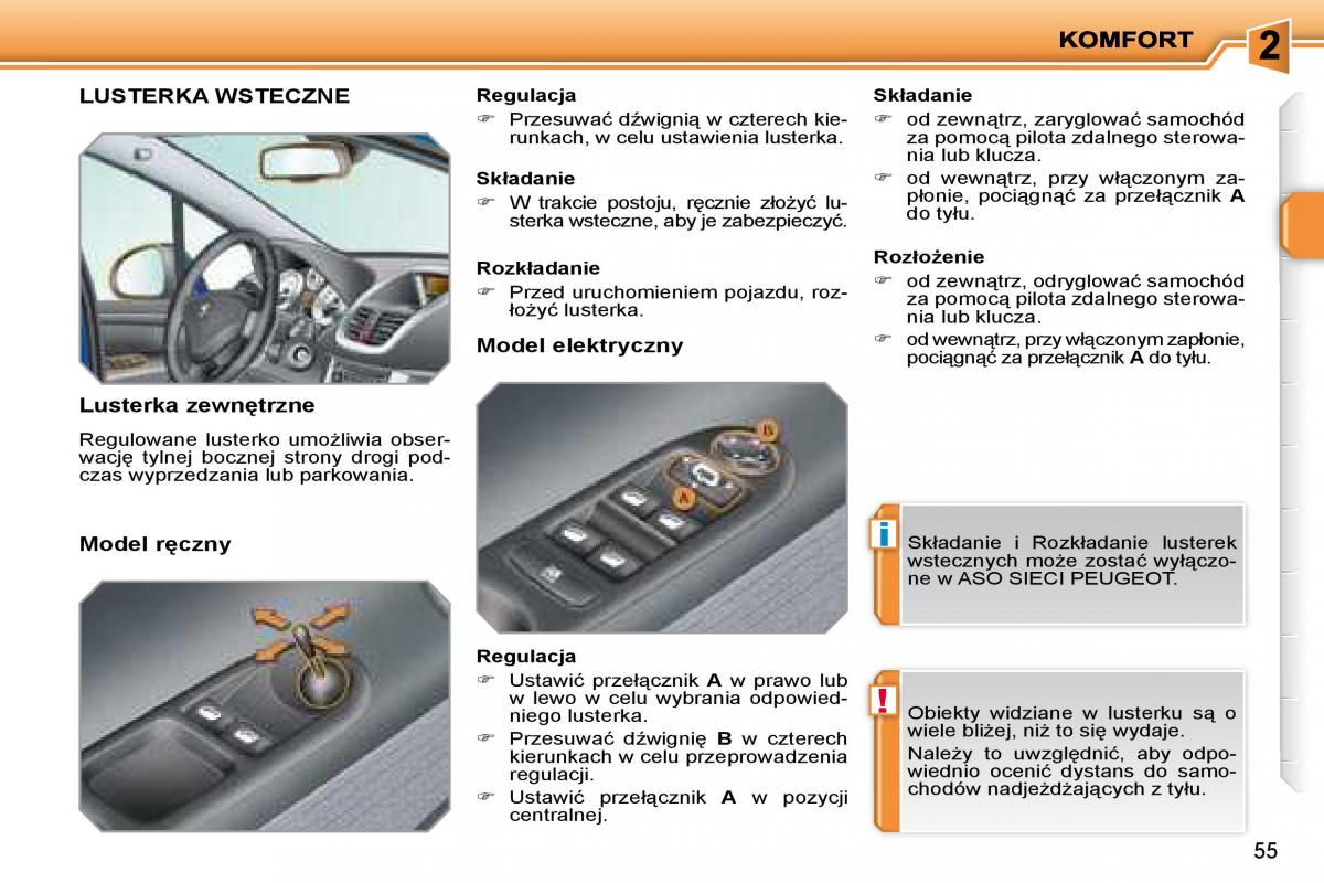 manual  Peugeot 207 instrukcja / page 58