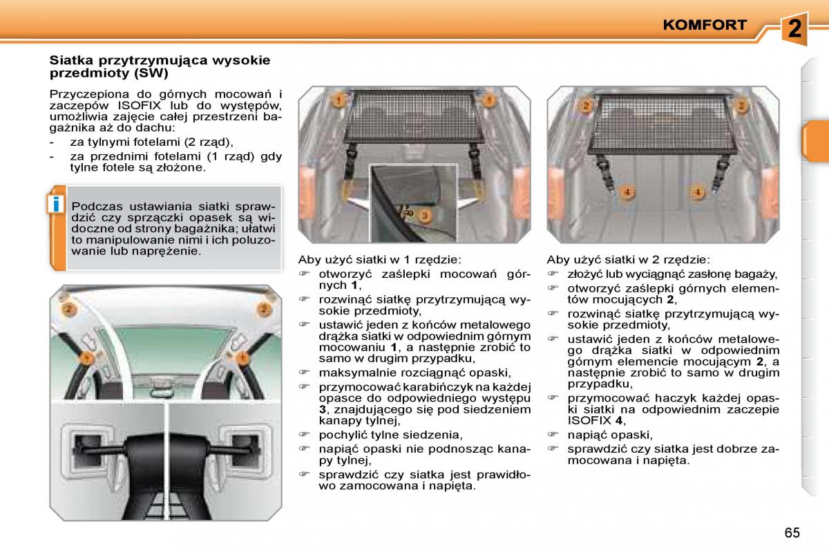 manual  Peugeot 207 instrukcja / page 68
