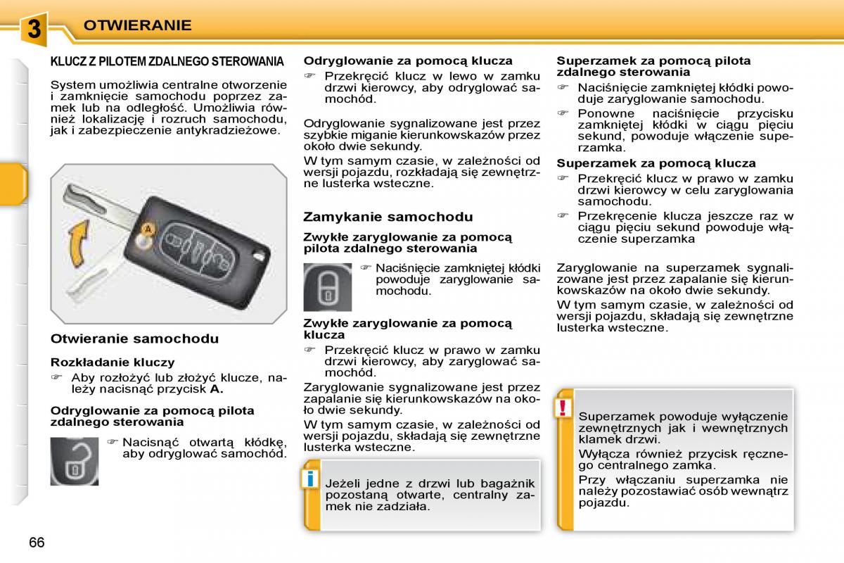 manual  Peugeot 207 instrukcja / page 69