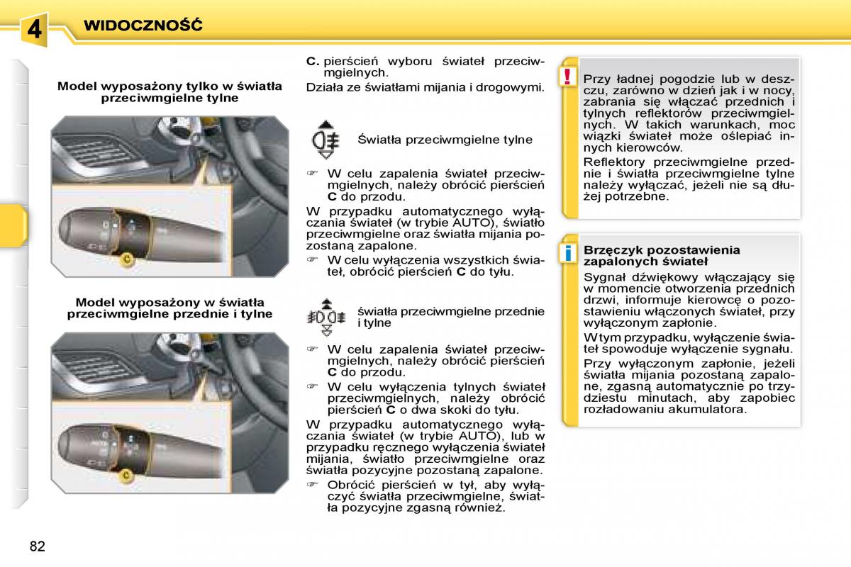 Peugeot 207 instrukcja obslugi / page 92