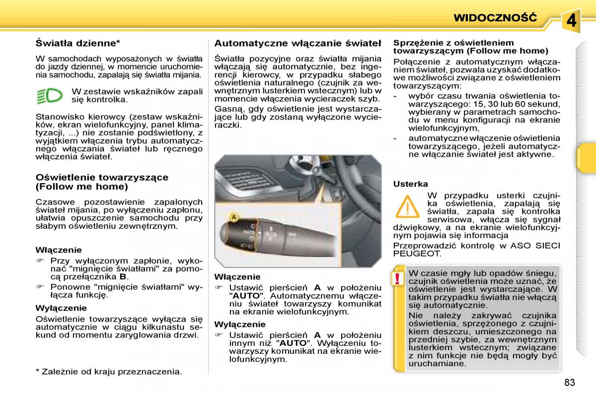 Peugeot 207 instrukcja obslugi / page 93