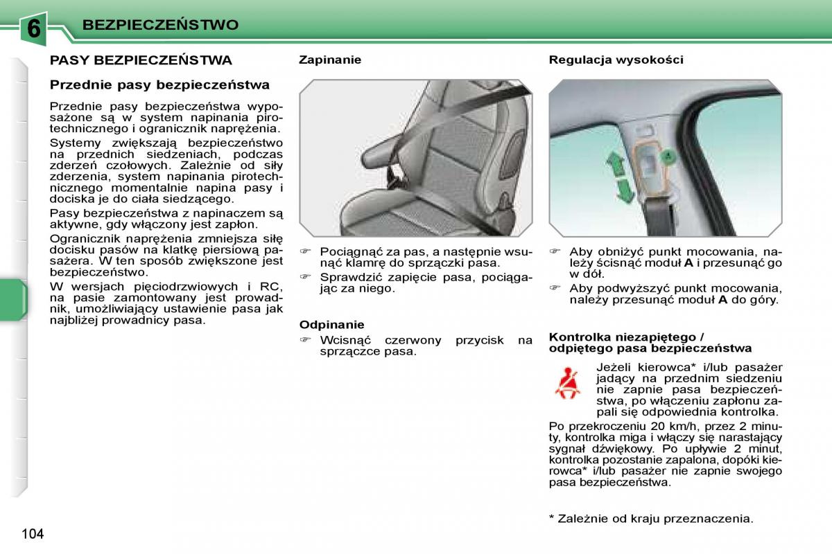 manual  Peugeot 207 instrukcja / page 116