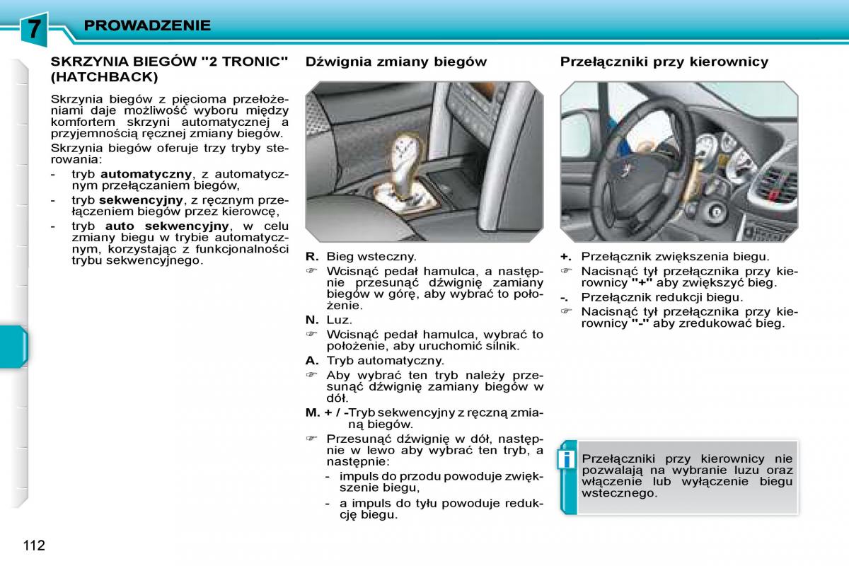 Peugeot 207 instrukcja obslugi / page 124