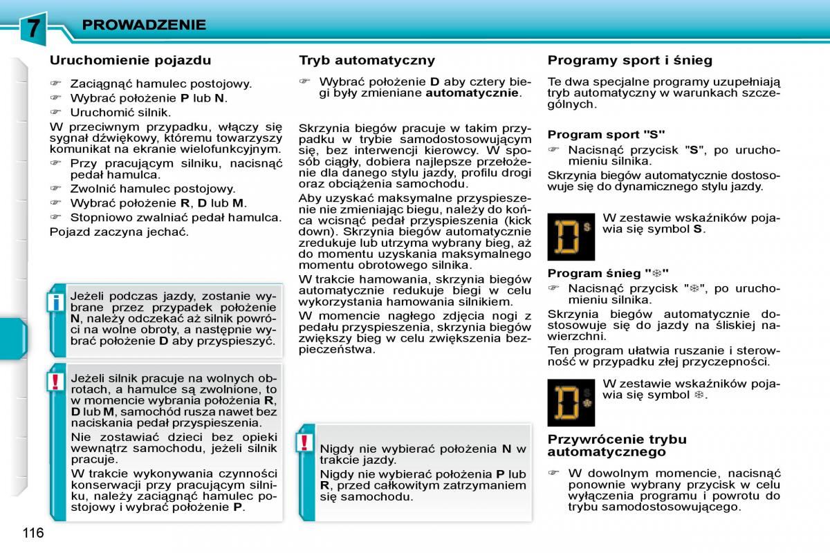 Peugeot 207 instrukcja obslugi / page 128